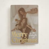 "Vintage Classic" - Holiday Cards in Snowfall by Everett Paper Goods - Front