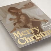 "Vintage Classic" - Holiday Cards in Snowfall by Everett Paper Goods - Detail