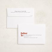 "Vintage Classic" - Holiday Cards in Snowfall by Everett Paper Goods - FREE Recipient Addressing