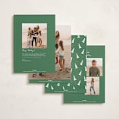 "Tree Lot" - Holiday Cards in Snow by Heather Schertzer - Back of Card Options