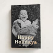 "Bold Modern" - Holiday Cards in Eggnog by Katherine Moynagh - Folded Card