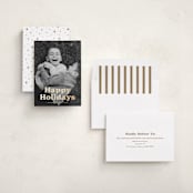 "Bold Modern" - Holiday Cards in Eggnog by Katherine Moynagh - Assembled