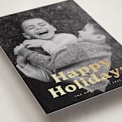 "Bold Modern" - Holiday Cards in Eggnog by Katherine Moynagh - Detail
