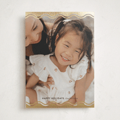 "Ric Rac Top and Bottom" - Holiday Cards in Night by Danie Romrell - Front