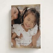 "Ric Rac Top and Bottom" - Holiday Cards in Night by Danie Romrell - Folded Card
