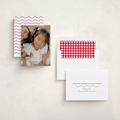 "Ric Rac Top and Bottom" - Holiday Cards in Night by Danie Romrell - Assembled