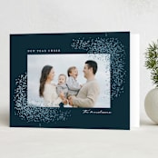 "Glitter" - Holiday Cards in Midnight by Jessica Williams - Folded Card