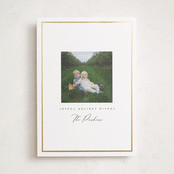 "Petit" - Holiday Cards in Snow by Angela Garrick - Front