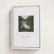 "Petit" - Holiday Cards in Snow by Angela Garrick - Folded Card