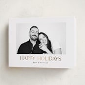 "minimalist holiday" - Holiday Cards in Snow by Kristen Knechtel - Folded Card