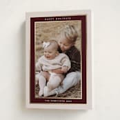 "Encompass" - Holiday Cards in Maroon by Nicole Walsh - Folded Card