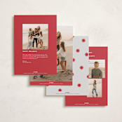 "Wonder" - Holiday Cards in Ruby by Alston Foster - Back of Card Options
