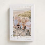 "bright & merry" - Holiday Cards in Snow by Benita Crandall - Folded Card