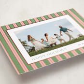 "Southern Sripes" - Holiday Cards in Azalea by Cindy Reynolds - Detail