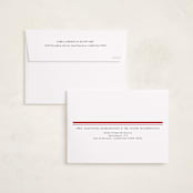 "Candy cane stripe" - Holiday Cards in Berry by Maja Cunningham - FREE Recipient Addressing