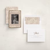 "Gilded Toile" - Holiday Cards in Caramel by Teju Reval - Assembled