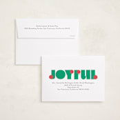 "pop joy" - Holiday Cards in Wreath by Lori Wemple - FREE Recipient Addressing