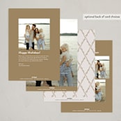 "Blonda" - Holiday Cards in Latte by Tamara Hilje - Back of Card Options
