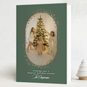 "magical holiday season" - Holiday Cards in Forest by Karidy Walker - Folded Card