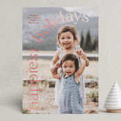"Holiday Arch" - Holiday Cards in Berry by Angela Thompson - Front