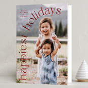 "Holiday Arch" - Holiday Cards in Berry by Angela Thompson - Folded Card