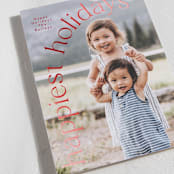 "Holiday Arch" - Holiday Cards in Berry by Angela Thompson - Detail