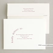 "Holiday Arch" - Holiday Cards in Berry by Angela Thompson - FREE Recipient Addressing