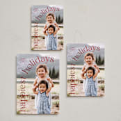 "Holiday Arch" - Holiday Cards in Berry by Angela Thompson - Formats Available
