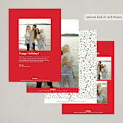 "Petite Botanicals" - Holiday Cards in Crimson by Susan Moyal - Back of Card Options