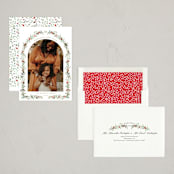 "Petite Botanicals" - Holiday Cards in Crimson by Susan Moyal - Assembled