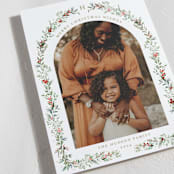"Petite Botanicals" - Holiday Cards in Crimson by Susan Moyal - Detail