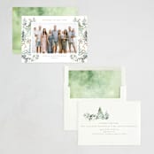 "Heavenly Forest" - Holiday Cards in Moss by Petra Kern - Assembled