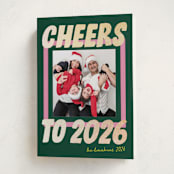 "Bold and Bright" - Holiday Cards in Evergreen by Shari Margolin - Folded Card
