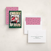 "Bold and Bright" - Holiday Cards in Evergreen by Shari Margolin - Assembled