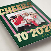 "Bold and Bright" - Holiday Cards in Evergreen by Shari Margolin - Detail