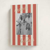 "Happiest Holidays" - Holiday Cards in Berry by Louise Kay - Folded Card