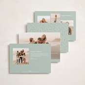 "Holiday Photo Grid" - Holiday Cards in Coal by Kimberly Morgan - Back of Card Options