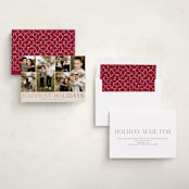 "Holiday Photo Grid" - Holiday Cards in Cranberry by Kimberly Morgan - Assembled
