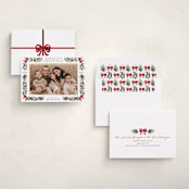 "Sparkly Bows" - Holiday Cards in Winter by Makewells - Assembled
