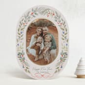 "Winter Wreath" - Holiday Cards in Leaf by Elly - Front