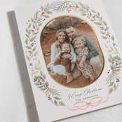 "Winter Wreath" - Holiday Cards in Leaf by Elly - Detail