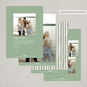 "belle" - Holiday Cards in Forest by Pati Cascino - Back of Card Options