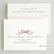 "baubles and bows" - Holiday Cards in Candy Cane by Paper Sun Studio - FREE Recipient Addressing