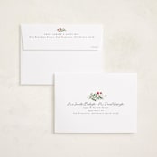 "Botanical Quad" - Holiday Cards in Candy Cane by Everett Paper Goods - FREE Recipient Addressing