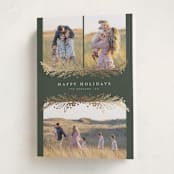 "Gilded Trio" - Holiday Cards in Fern by Michelle Taylor - Folded Card