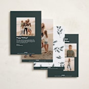 "Sparkling Pine" - Holiday Cards in Juniper by Rebecca Durflinger - Back of Card Options