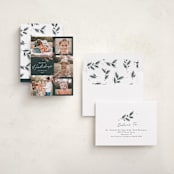 "Sparkling Pine" - Holiday Cards in Juniper by Rebecca Durflinger - Assembled