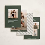 "Christmas Memories" - Holiday Cards in Forest by Wildfield Paper Co - Back of Card Options