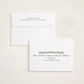 "Ribbon Garland" - Holiday Cards in Midnight by Elly - FREE Recipient Addressing