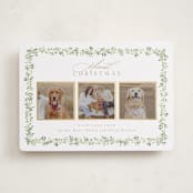 "Laurel Garland" - Holiday Cards in Snow by Everett Paper Goods - Front